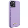 Guess Sequin Script Metal hátlap, tok iPhone 15, lila