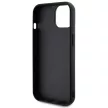 Guess Quilted Metal Logo hátlap, tok iPhone 15, fekete