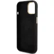 Guess Silicone Script Metal Logo & Frame hátlap, tok iPhone 15, fekete