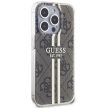 Guess IML 4G Gold Stripe hátlap, tok iPhone 15 Pro Max, barna