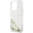 Guess iPhone 15 Pro Max Gold Stripes Liquid Glitter (GUHCP15XLFCSEGT) hátlap, tok, arany