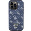 Guess GUHCP15XPG4GPB 4G Triangle Metal Logo iPhone 15 Pro Max 6.7", hátlap, tok, kék