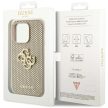 Guess Perforated 4G Glitter hátlap, tok iPhone 15 Pro Max, arany