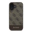 Guess GUHCP16SG4GLBR iPhone 16 6.1" 4G Bottom Stripe tok, barna