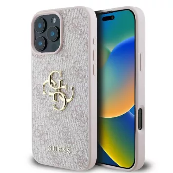   Guess 4G Big Logo GUHCP16X4GMGPI iPhone 16 Pro Max 6.9" hátlap, tok, rózsaszín