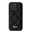 Guess PU Leather Quilted GUHCP16XPSQQSQSK iPhone 16 Pro Max 6.9" hátlap, tok, fekete