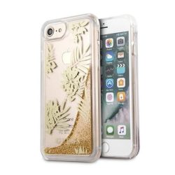   Guess Palm Springs Glitter Liquid iPhone 6/6S/7/8/SE (2020) hátlap, tok, arany