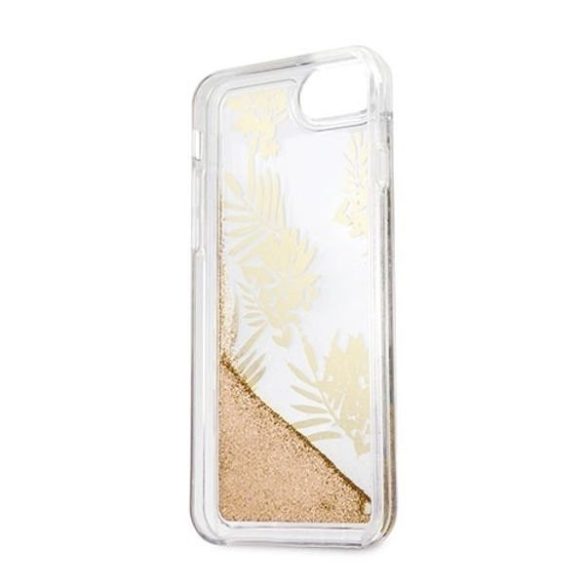 Guess Palm Springs Glitter Liquid iPhone 6/6S/7/8/SE (2020) (GUHCP7GLUPRG) hátlap, tok, arany