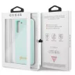 Guess Samsung Galaxy S21 Plus Silicone Script Metal Logo (GUHCS21LLSLMGLB) hátlap, tok, türkiszkék
