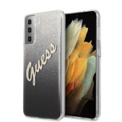   Guess Samsung Galaxy S21 Plus Vintage Glitter Gradient (GUHCS21MPCUGLSBK) hátlap, tok, fekete