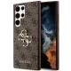 Guess GUHCS24LGF4GGR 4G Big Metal Logo hátlap, tok Samsung Galaxy S24 Ultra, barna