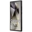 Guess GUHCS24LPGS4TDW Grip Stand 4G Triangle Strass Samsung Galaxy S24 Ultra hátlap, tok, barna