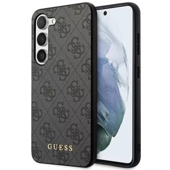   Guess GUHCS24MG4GFGR 4G Metal Gold Logo hátlap, tok Samsung Galaxy S24 Plus, fekete