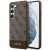 Guess GUHCS24MG4GLBR 4G Stripe Collection hátlap, tok Samsung Galaxy S24 Plus, barna