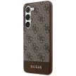 Guess GUHCS24MG4GLBR 4G Stripe Collection hátlap, tok Samsung Galaxy S24 Plus, barna