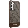Guess GUHCS24MG4GLBR 4G Stripe Collection hátlap, tok Samsung Galaxy S24 Plus, barna