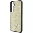 Guess GUHCS24MHDGPPD Rhinestone Triangle hátlap, tok Samsung Galaxy S24 Plus, arany