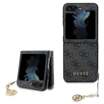   Guess 4G Charms Collection hátlap, tok Samsung Galaxy Z Flip 5, szürke