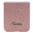 Guess Glitter Script hátlap, tok Samsung Galaxy Z Flip 5, rózsaszín