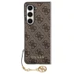 Guess GUHCZFD5GF4GBR F946 Samsung Galaxy Z Fold5 hátlap, tok 4G Charms Collection, barna