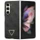 Guess Leather 4G Diamond Triangle hátlap, tok Samsung Galaxy Z Fold 5, fekete