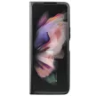 Guess Leather 4G Diamond Triangle hátlap, tok Samsung Galaxy Z Fold 5, fekete