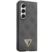 Guess Leather 4G Diamond Triangle hátlap, tok Samsung Galaxy Z Fold 5, fekete