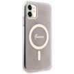 Guess GUHMN61H4STP iPhone 11 6.1" hátlap, tok 4G MagSafe, rózsaszín