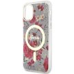 Guess GUHMN61HCFWSA iPhone 11/Xr 6.1" hátlap, tok Flower MagSafe, zöld