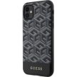 Guess GUHMN61HGCFFSEK Gcube MagSafe iPhone 11/Xr 6.1", hátlap, tok, fekete