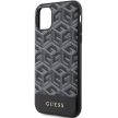Guess GUHMN61HGCFFSEK Gcube MagSafe iPhone 11/Xr 6.1", hátlap, tok, fekete
