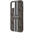 Guess GUHMN61P4RPSW iPhone 11/Xr hátlap, tok 4G Printed Stripes MagSafe, barna