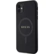Guess GUHMN61PSAHMCK hátlap, tok iPhone 11/Xr Saffiano MagSafe, fekete