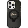 Guess GUHMP12MHRSGSK Script Glitter MagSafe iPhone 12/12 Pro 6.1" hátlap, tok, fekete