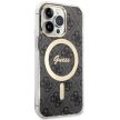 Guess GUHMP13LH4STK iPhone 13 Pro/13 6.1" hátlap, tok 4G MagSafe, fekete