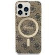 Guess GUHMP13LH4STW iPhone 13 Pro/13 6.1" hátlap, tok 4G MagSafe, barna