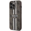 Guess GUHMP13LP4RPSW iPhone 13 Pro/13 6.1" hátlap, tok 4G Printed Stripes MagSafe, barna