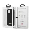 Guess GUHMP13MLSLMGBK iPhone 13 6.1" hátlap, tok Silicone Script Gold Logo Magsafe, fekete