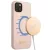Guess GUHMP13MLSLMGLP iPhone 13 6.1" hátlap, tok Silicone Script Gold Logo Magsafe, rózsaszín