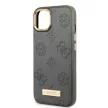 Guess GUHMP13MSAPSTG iPhone 13 6.1" hátlap, tok Peony Logo Plate MagSafe, szürke