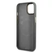 Guess GUHMP13MSAPSTG iPhone 13 6.1" hátlap, tok Peony Logo Plate MagSafe, szürke