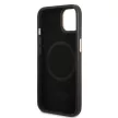 Guess GUHMP13MSAPSTK iPhone 13 6.1" hátlap, tok Peony Logo Plate MagSafe, fekete
