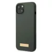 Guess GUHMP13MSBPLA Silicone Logo Plate MagSafe iPhone 13 6.1" hátlap, tok, szürke
