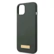 Guess GUHMP13MSBPLA Silicone Logo Plate MagSafe iPhone 13 6.1" hátlap, tok, szürke