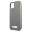 Guess GUHMP13MSPLG Silicone Logo Plate MagSafe iPhone 13 6.1", hátlap, tok, szürke