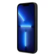 Guess GUHMP13MSPLK iPhone 13 6.1" hátlap, tok Silicone Logo Plate MagSafe, fekete