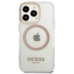 Guess GUHMP13XHTRMD iPhone 13 Pro Max 6.7 " hátlap, tok Metal Outline Magsafe, arany