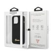 Guess GUHMP13XLSLMGBK iPhone 13 Pro Max 6.7" hátlap, tok Silicone Script Gold Logo MagSafe, fekete