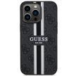 Guess GUHMP13XP4RPSK iPhone 13 Pro Max 6.7" hátlap, tok 4G Printed Stripes MagSafe, fekete