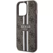 Guess GUHMP13XP4RPSW iPhone 13 Pro Max 6.7" hátlap, tok 4G Printed Stripes MagSafe, barna